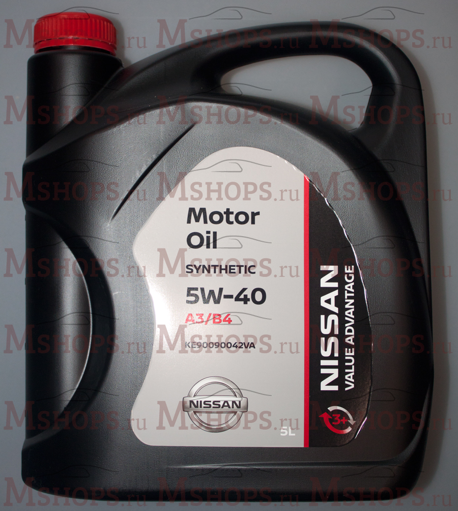KE90090042VA NISSAN Масло моторное Nissan Motor Oil VA 5W-40 5 литров A3/B4 API SL/CF